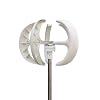 Wind Turbine, Vertical Wind Turbine Generator 2kw Windmill 12v 24v 48v Low Noise Wind Speed Start With MPPT Charge Controller For Home Use(Bianco,Turbine Only,Onecolor)