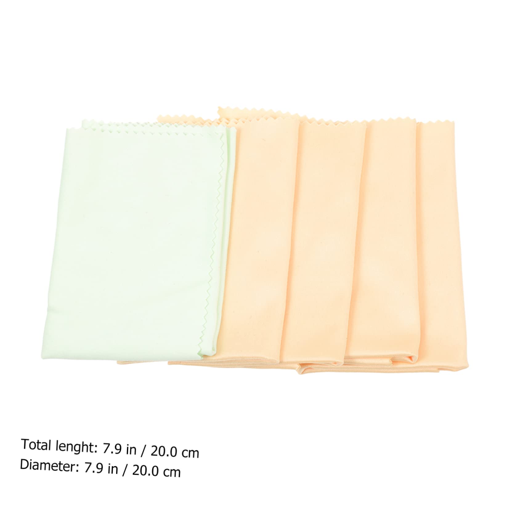 SUPVOX Ukulele Guitar Cleaning Cloths 5 Pack Musical Instrument Soft Violin Non-abrasive Dust Removal for Piano Random