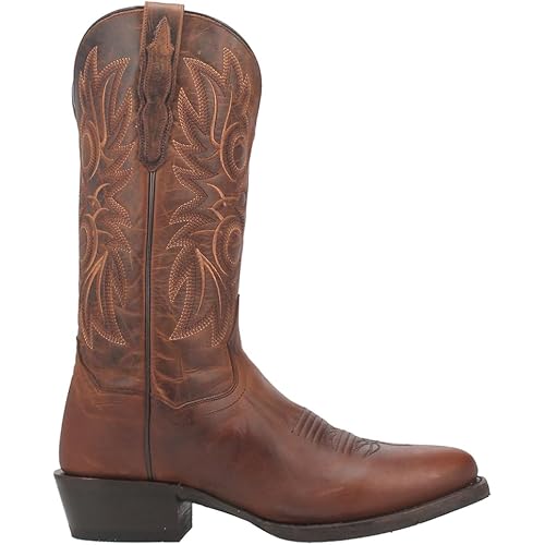Dan Post Mens Cottonwood Embroidered Round Toe Casual Boots Mid Calf - Brown
