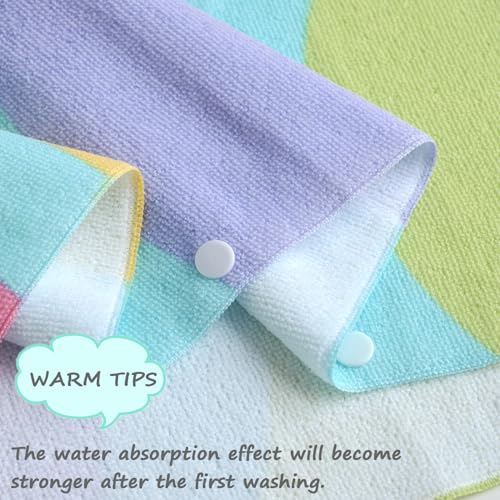 Image of NovForth Kids Beach Towel for Boys Girls, Hooded Bath Towel Wrap, Toddler Pool Towel with Hood