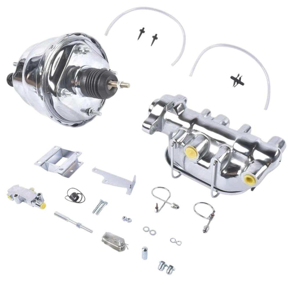 Kit tamburo a disco pompa freno servofreno da 7 pollici compatibile con Bel Air 150 210 1955 1956 1957