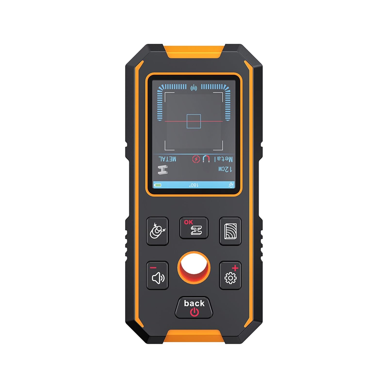 Amrttwy 1 Moisture Meter, Moisture Meter, Handheld Wall Metal Detector Scanner With Positioning Hole Wooden Ac Wires Pipes Rebars