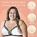 The Dairy Fairy Rose Pumping Bra Hands Free Nursing Bras for Breastfeeding, Soft Breast Feeding Bras for Women of All Body Types, Breast Pump Bra Essentials for Sleep, Maternity, White, Large