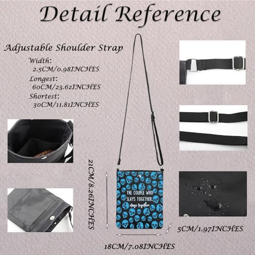 Dark Romance Reader Gift Dark Romance Bookish Gift Stays Together Crossbody Bag For Book Nerd2