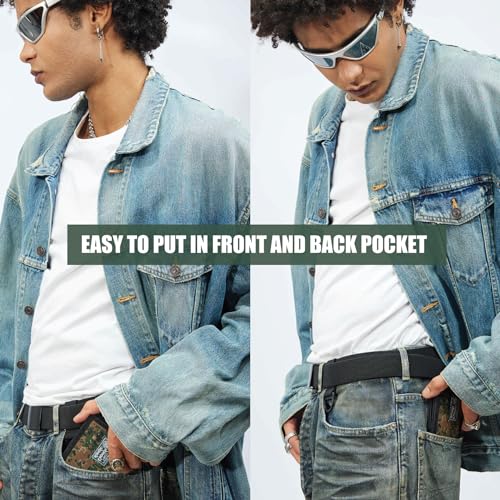 Rough Enough Boys Wallet for Teen Kids Slim Thin Bifold with Coin Zipper Pocket Green Camo2