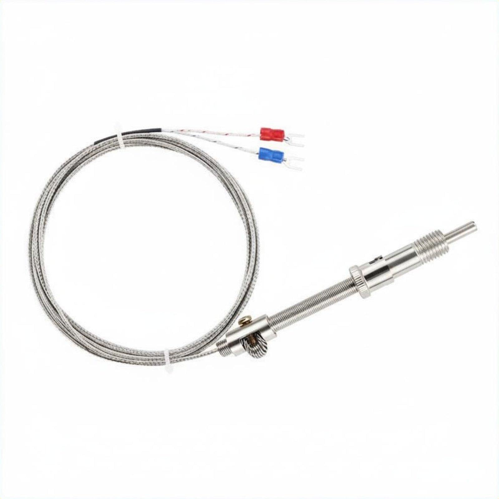 CALANDIS 12mm Thread Thread Thermocouple Measurement Device Accelerated Sensing Thermocouple K-Type Temperature Measurement Device for Industrial Use 4M M12 E-type-image-33