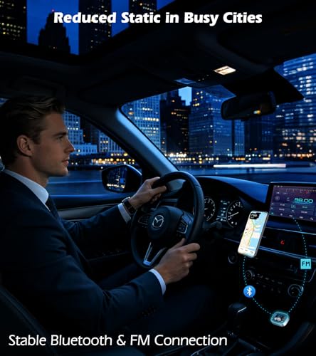 LIHAN Bluetooth 5.4 FM Transmitter