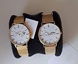 love print Coppia di Orologi You And Me King & Queen Story (Cinturino Oro)