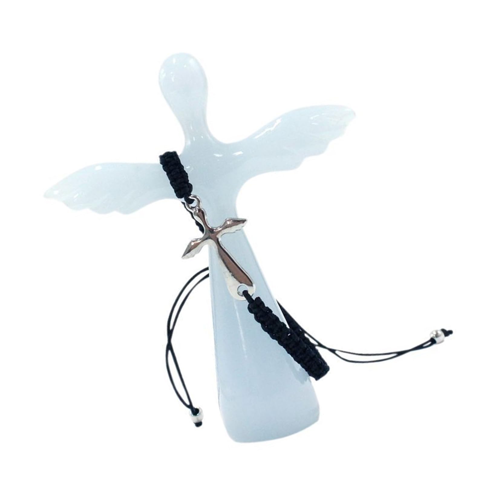 carotoe Christians Crosses Handheld Prayer Crosses Transparency Resin Angel Pocket Palms Crucifix Encouragement Gift Prayer to Hold