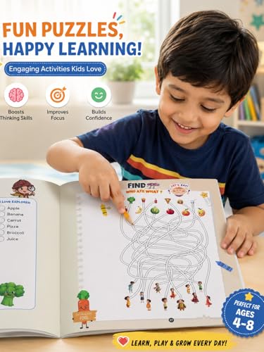 Image of SHASWATSTUDY 2-in-1 Eklavya Activity Box (Age 5-7) | Student Gift Kit with Story Book + Activity Games + Affirmations + Sanskrit Shlokas + Crafts & Puzzles