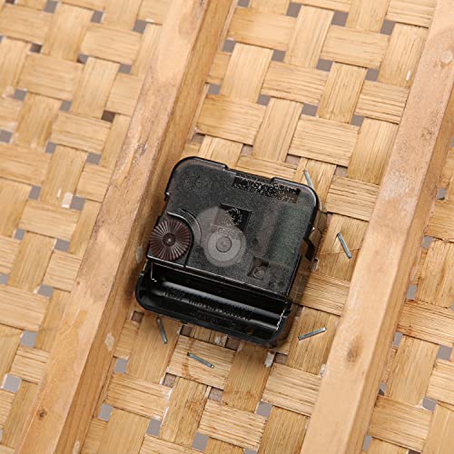 Nikky Home Large Boho Wall Clock, 31 Inch Battery Operated Silent Non Ticking Bamboo Woven Clock For Kitchen, Living Room, Bedroom, Office #TOP5