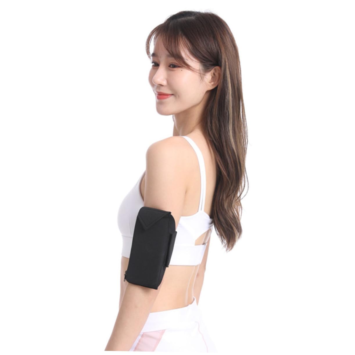 DOITOOL 5pezzi Marsupio Multifunzionale Per Telefonini Braccio Per e Allenamento Resistente e Per Jogging Attività Outdoor Colore Nero