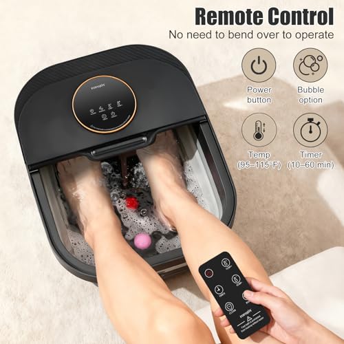 Spa de pies plegable con calor y masaje miniatura 6