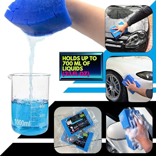 Sudz Budz® Premium Jumbo Foam Grid Car Wash Sponge 1pc | Anti-Marring Sponge for Soap and Rinseless Washing | Cross-Cut, Easy Grip, Large Sponge. Durable, Soft, Scratch-Free Car Cleaning and Detailing by Sudz Budz - Image 5