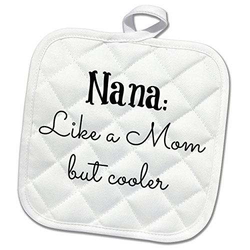 Drapeau Blanc potholder 3dRose 8x8 manique de cuisine en tissu isolé - 2