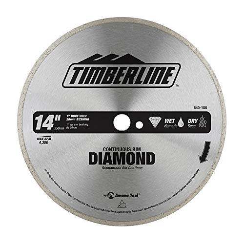 Jante en diamant Amana 640-180 pour remédier aux éclats lors de vos travaux de coupe