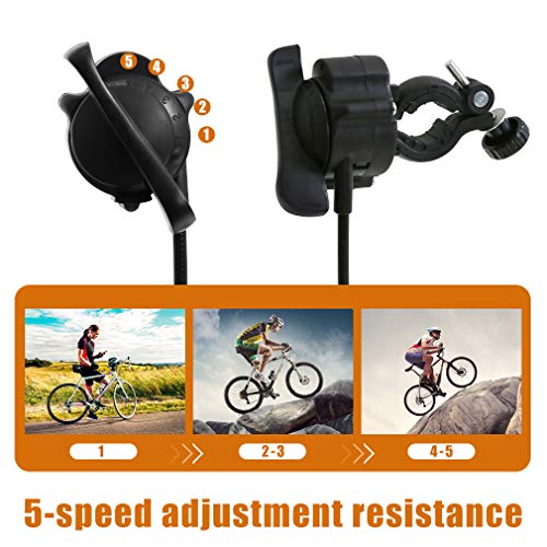 Bike Trainer Stand For Indoor Riding, Bicycle Exercise Training Stand With Magnetic Flywheel,Noise Reduction,5Resistance Settings Stationary Bike Resistance For Road #TOP3
