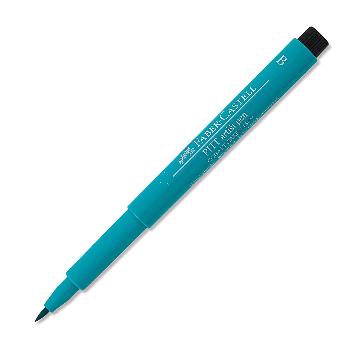 Faber-Castell Art & Graphic Pitt Artist Pen Brush India Ink, Cobalt Green, Single, for Art, Craft, Drawing, Sketching, Home, School, University, Colouring — image 1