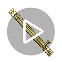 Image of inchBRASK inch Brass Tower Bolt Xylo Heavy - Golden Satin Finish with Screws | Door Latch - Chitkani for Doors & Windows | Xylo Heavy Tower Bolts | Kundi /Chitakni /Latch /Chitkini (8 Inches, 1, Piece)