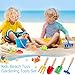 48 Pcs Kids Gardening Tools Metal Garden Beach Sandbox Digging Toys Including Shovel, Rake, Fork and Trowel, Garden Beach Sand Tools with Wooden Handle Hoe for Children Gift Outdoor Gardening