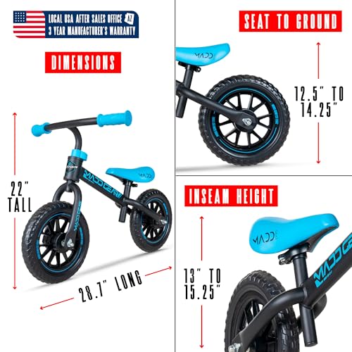 Image of Madd Gear Balance Bike for Toddlers - 18 Month to 4 Years - No Pedal Lightweight Training Bicycles - Adjustable Seat & Maintenance Free 10 Inch Airless Tires - Great Birthday Gift