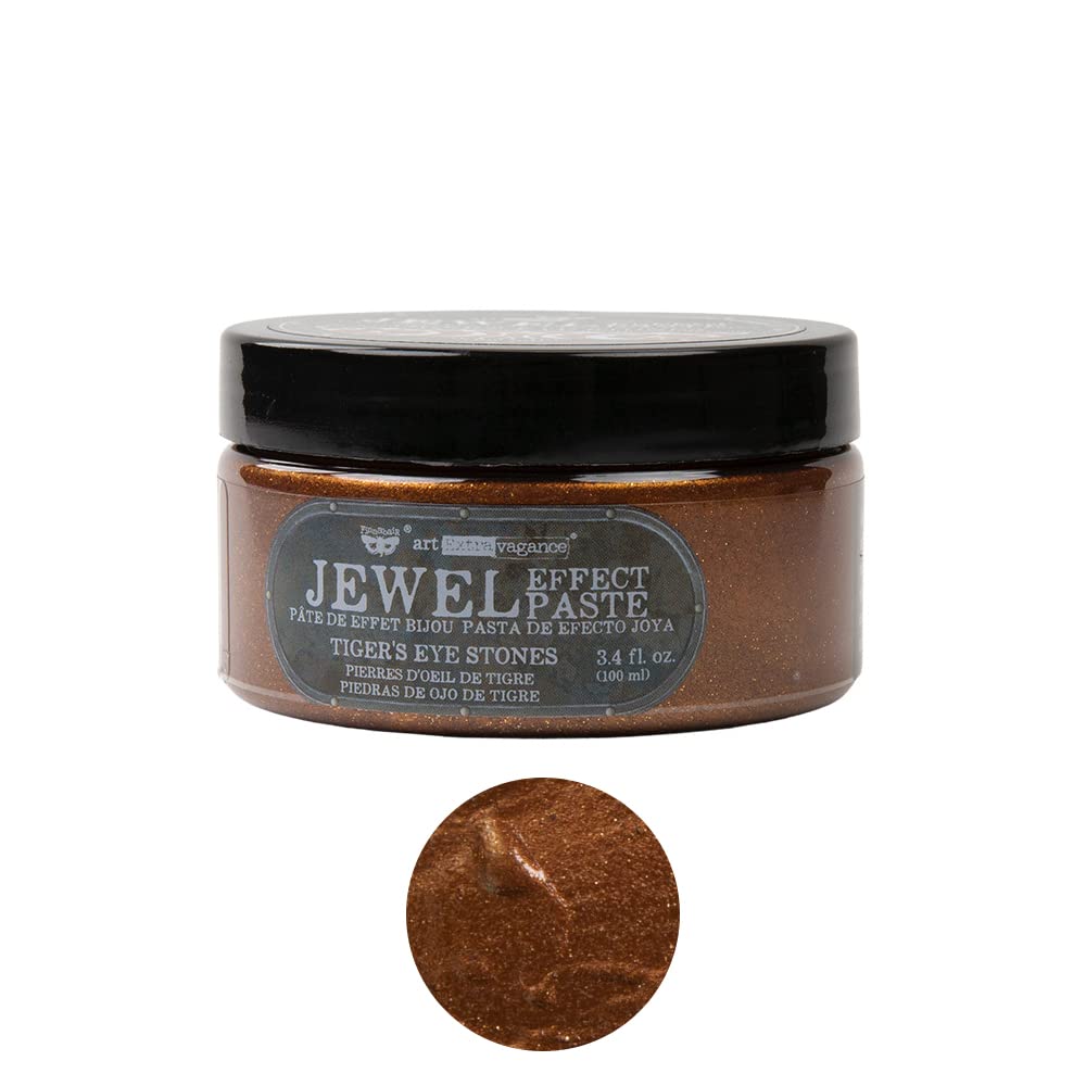 Prima Marketing Tiger's Eye Stones Finnabair Art Extravagance Jewel Texture Paste 100Ml Jar