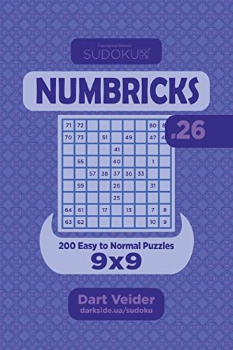 Sudoku Numbricks - 200 Easy to Normal Puzzles 9x9 (Volume 26)