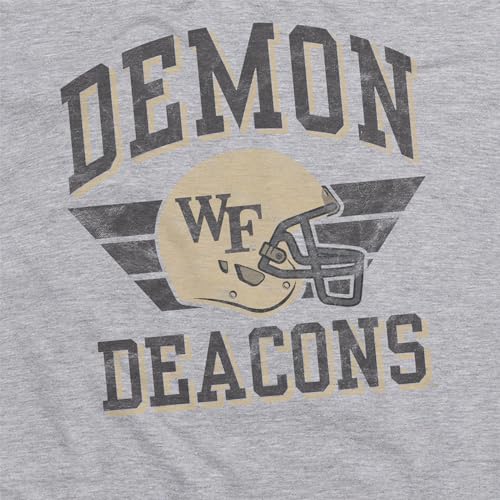 Wake-Forest-University-Demon-Deacons-Classic-Football-Helmet-Official-NCAA-Classic-Ring-Spun-T-Shirt-Unisex-for-Men-Women-Athletic-Heather-Small