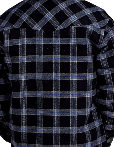 ROPER Western Jacket Boys Snap Flannel Shirt Black 03-397-0119-1703 BL2