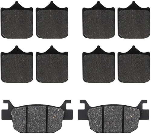 Miniatura 1 de Para Benelli TRK502 TRK502X TRK 502 Leoncino 500 BJ500 BJ500GS-A BJ 500 Motocicleta Pastillas de freno delanteras y traseras semimetálicos (Color