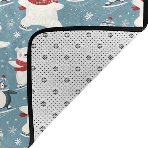 Tapis d'intérieur lavable anti-glisse contre les taches du salon