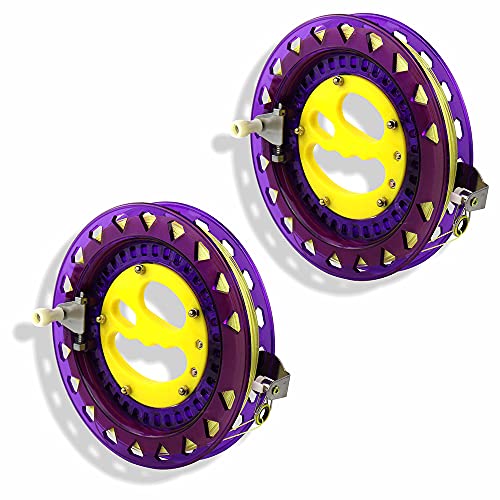Tellyouwin 2Pcs Kite String With Reel 8 Inch Kite Winder With 1312Ft Kite String Kite Reel Professional Kite Line Outdoor Kite Accessories For Adults (Purple) #TOP27