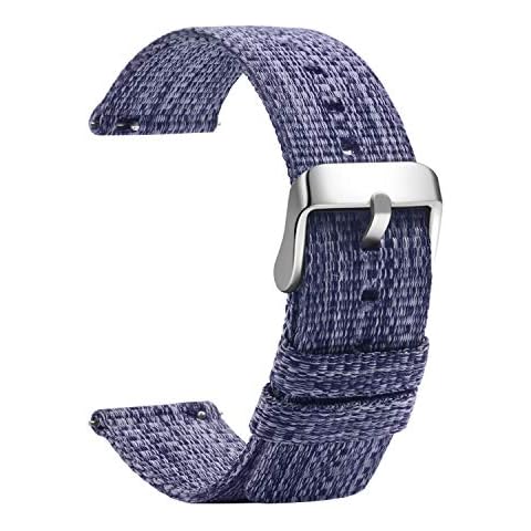TStrap Nylon Watch Straps Quick Release - Canvas NATO Watch Bands - G10 Military Style Ballistic Strap for Men Ladies - for Smartwatches Straps Replacement - 18mm, 20mm, 22mm Cover