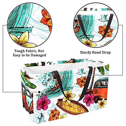 Panier de courses grand sac de rangement réutilisable pour vos courses - 2
