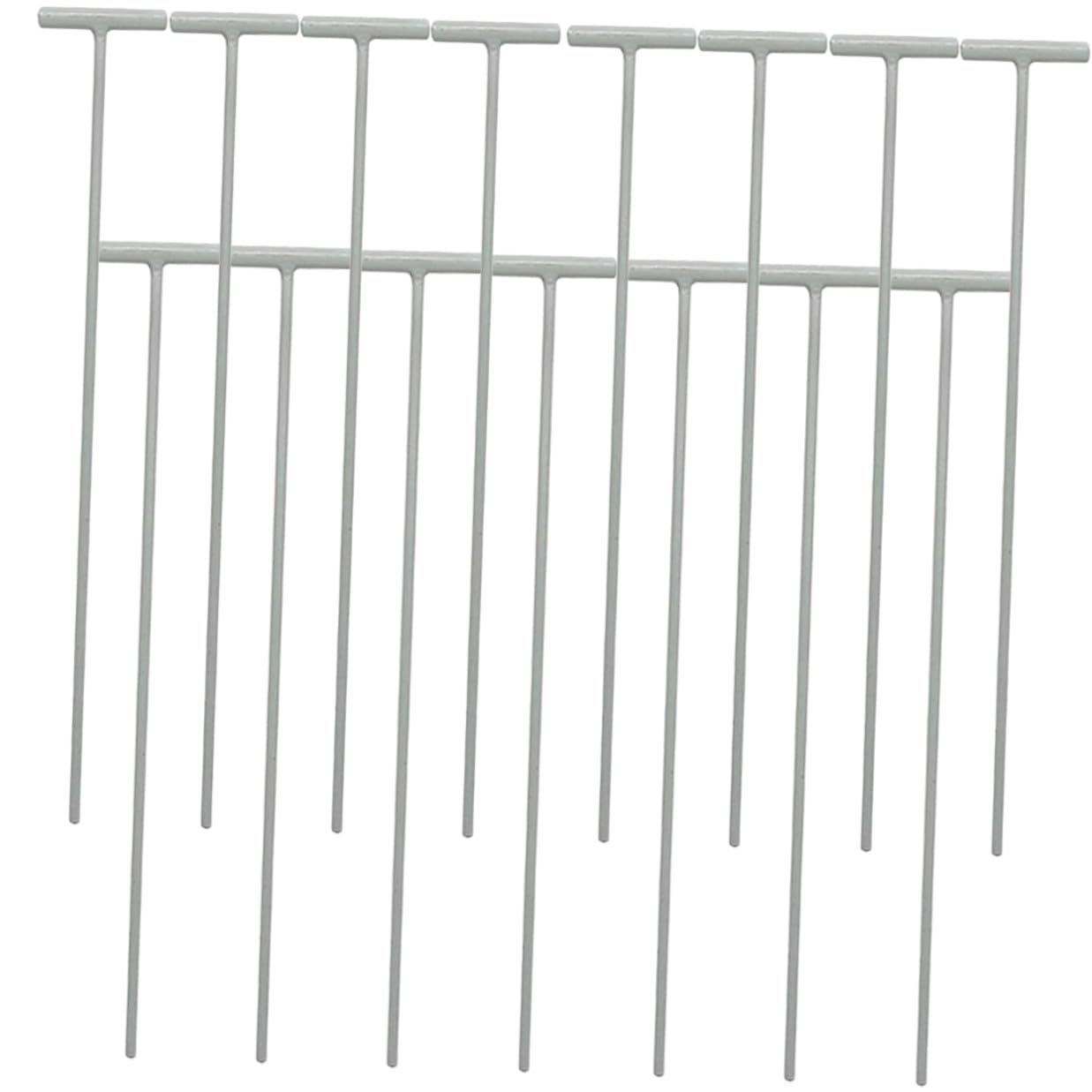 ibasenice 45 Piezas Barras de Hierro Forma de T para Puertas de Jaulas de Sistema Unidireccional para Entrada de Aves Accesorios Prácticos para Control de Caza y Cría