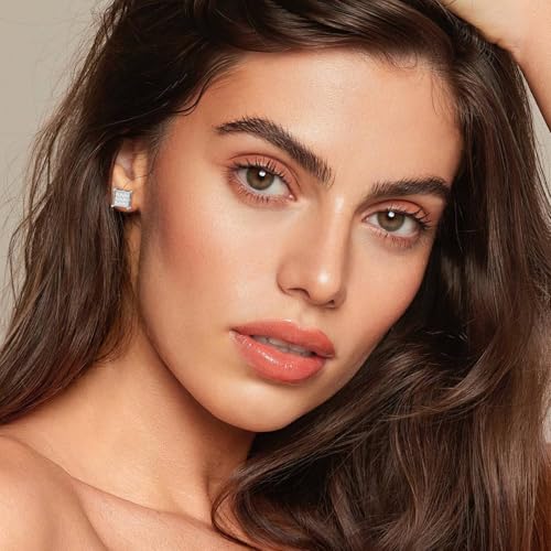 ONESING 12 Pairs Stud Earrings for Men Stainless Steel Mens Earrings Studs Hypoallergenic Cubic Zirconia Earrings for Women Men4