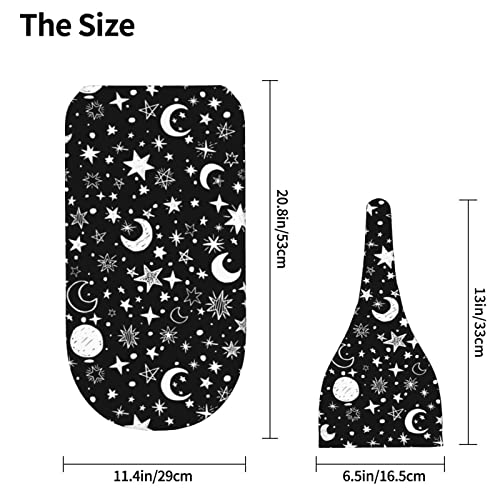 Image of Moon Star Baby Stuff Swaddle Blanket Wrap Baby Newborn Blanket Soft Stretchy With Hat Set Gift For Infant Boy Girl