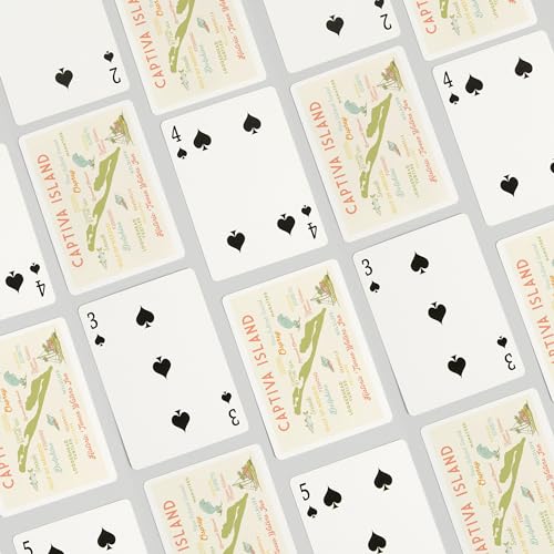 Lantern Press Captiva Island, Florida, Naipes Póker 52 Cartas miniatura 4