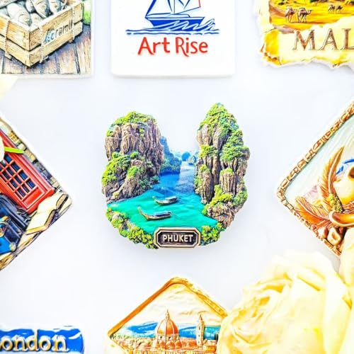 Imán decorativo de nevera 3D de Phuket, Tailandia miniatura 2