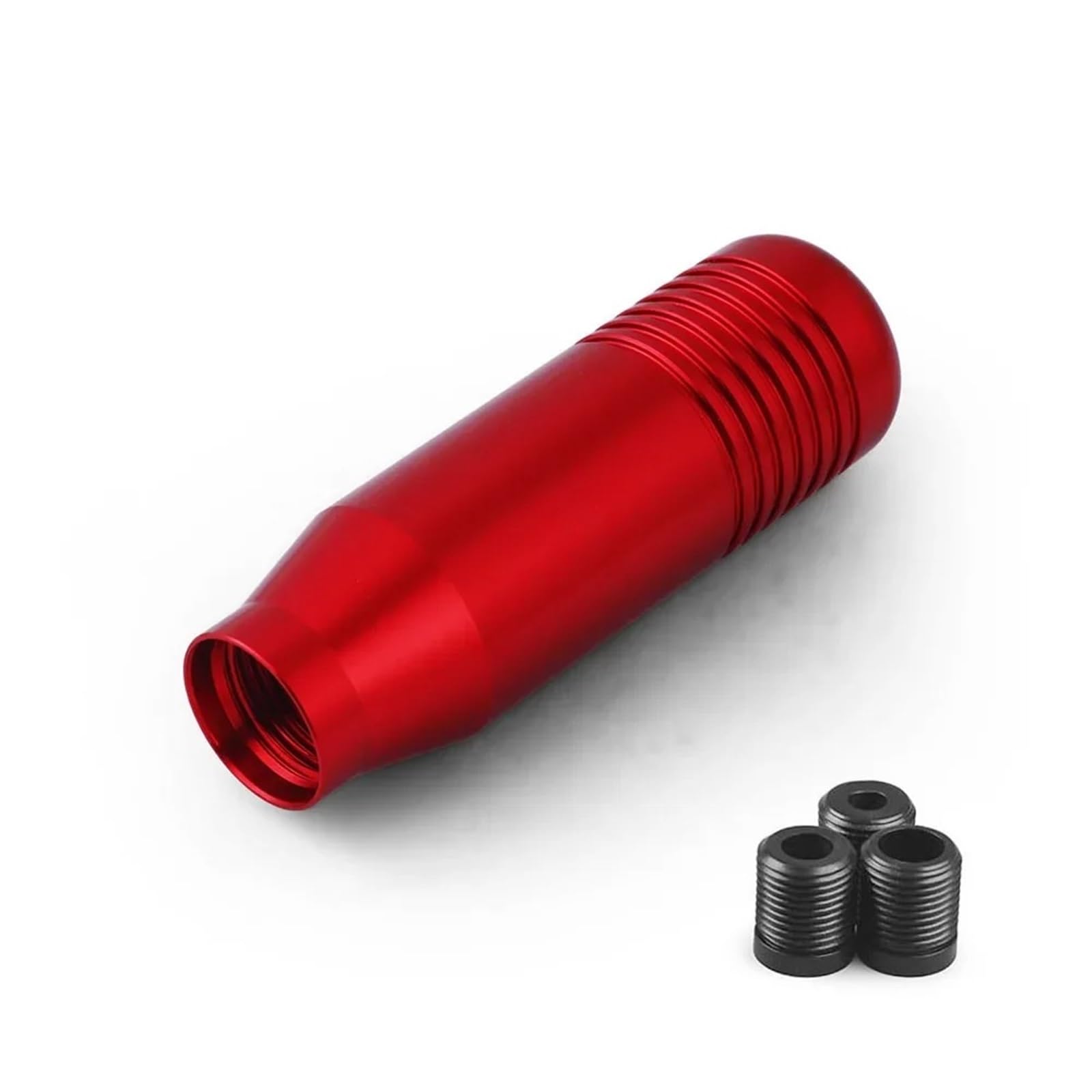 Jxewmtmc 8.5cm Car Gear Shift Knob Stick Manual Transmission Universal Aluminum Extended Shifter Head Gear Stick Shift Cover(Red)