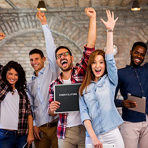 Relaxdays Letterbord met houten frame, 145 letters, cijfers en speciale tekens, groefbord om te steken, 30 x 30 cm… - Afbeelding 3