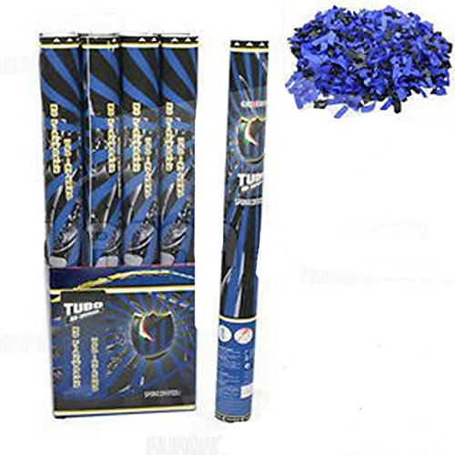 Cannone con coriandoli di colore Nero Azzurro Inter