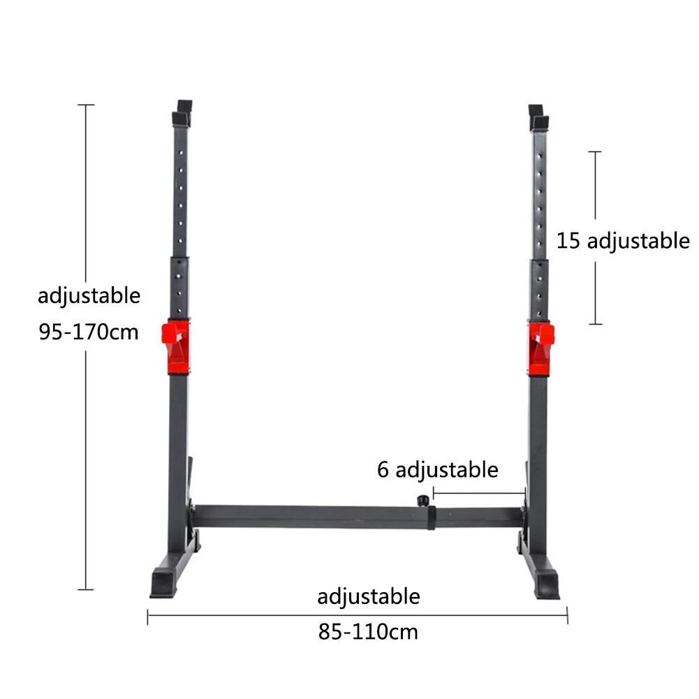 ERoomQ Multi-Function Weight Lifting Home Gym Fitness Sports Weight Squat Rack,Adjustable Squat Rack Barbell Stand,200 Kg Max Load,Full Body Workout, Home Training