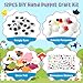 WATINC 12Pcs Hand Puppet Making Kit, Art Craft Felt Sock Puppet Toys, Creative DIY Make Your Own Pompoms Wiggle Googly Eyes Storytelling Role Play Party Supplies Gift for Girls Boys (Farm A Ocean A)