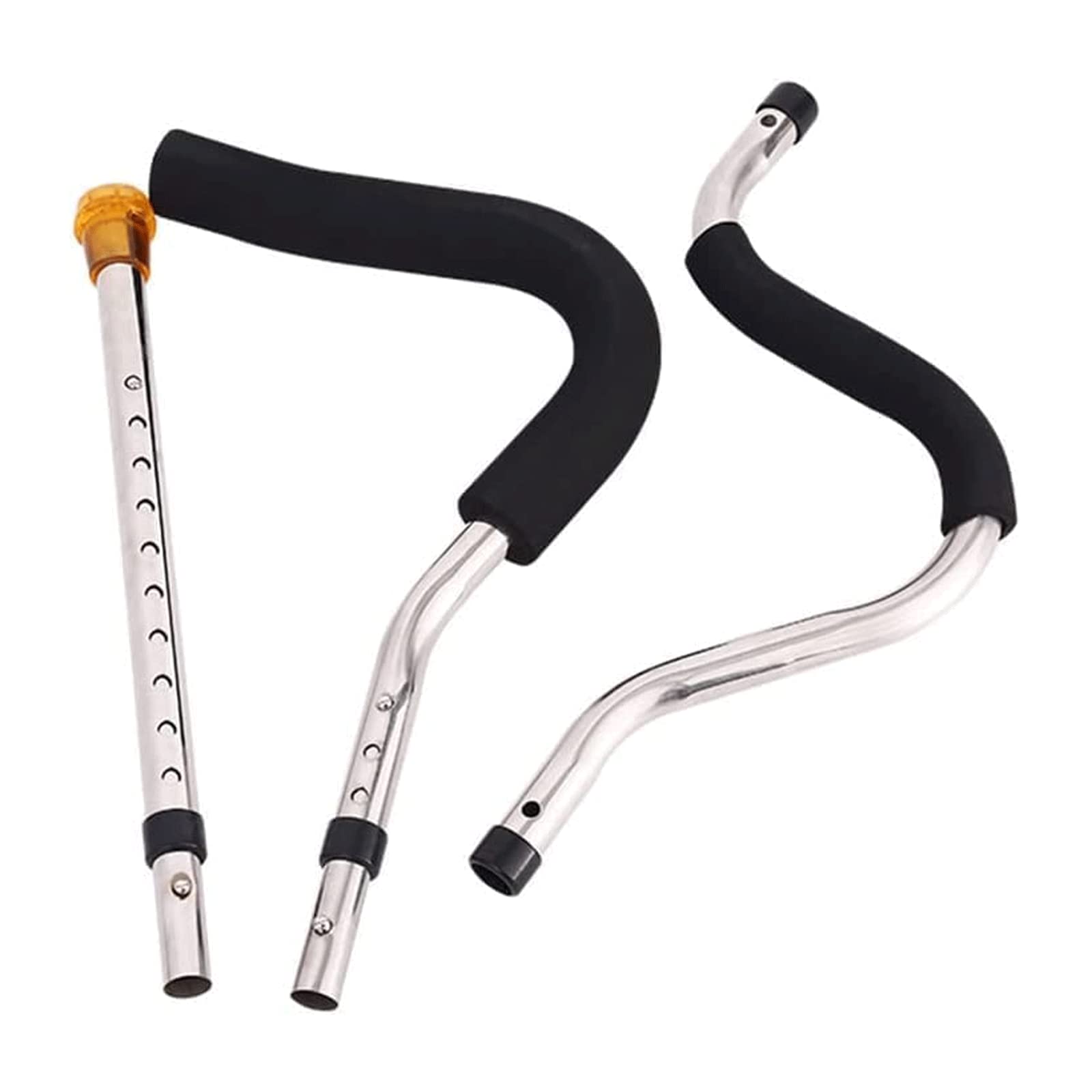 PAASHE Muletas Creativas Bastones para Caminar de Acero Inoxidable Tipo S Axila para Adultos Bastón Plegable para Caminar Bastones Ayuda para Caminar Ligera