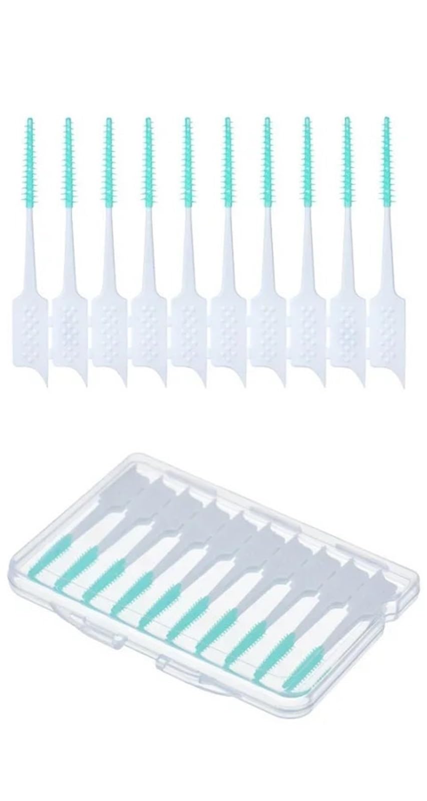 Cepillos interdentales y palillos de hilo dental, Cepillo Interdental Silicona 4.8-5cm 150 Pcs(150pcs)