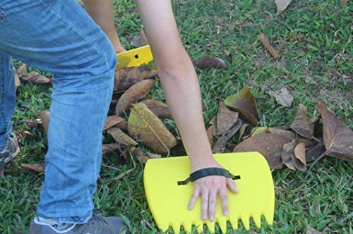 SCHOME Skycabin Yellow Grandes Pás de Jardim E Quintal, Pá de Plástico para Grama, Ancinhos de Folha