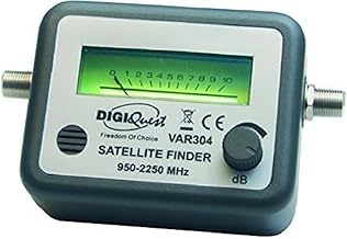 Digiquest SAT FINDER | Satellite Signal Detector for Satellite Aerial Pointing - With Scale Indicator, Enhancement and Beep for More Precise Pointing