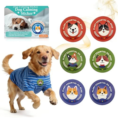xcivi Calming Patches for Dogs, Dog Calming Diffuser, Calming Pheromones for Dogs, Non-Medicated Effective Stress Relief for Travel, Fireworks & Separation Anxiety