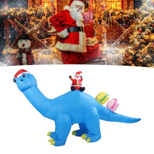 Décoration Noël dinosaure gonflable fermeture éclair pour dégonflage facile - 6